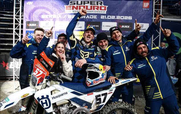 Spectacular racing ensures a night to remember for first-ever SuperEnduro GP of Serbia