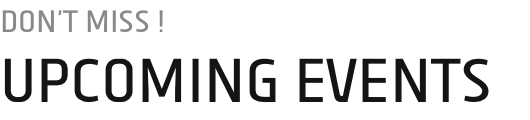 Upcoming Events